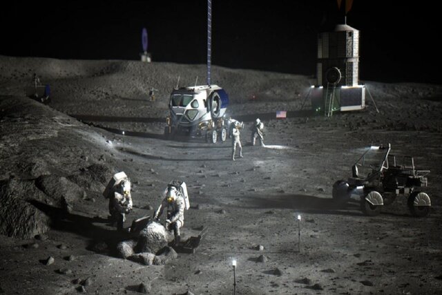 چالش فضانوردان برای زنده ماندن در شب‌های ماه