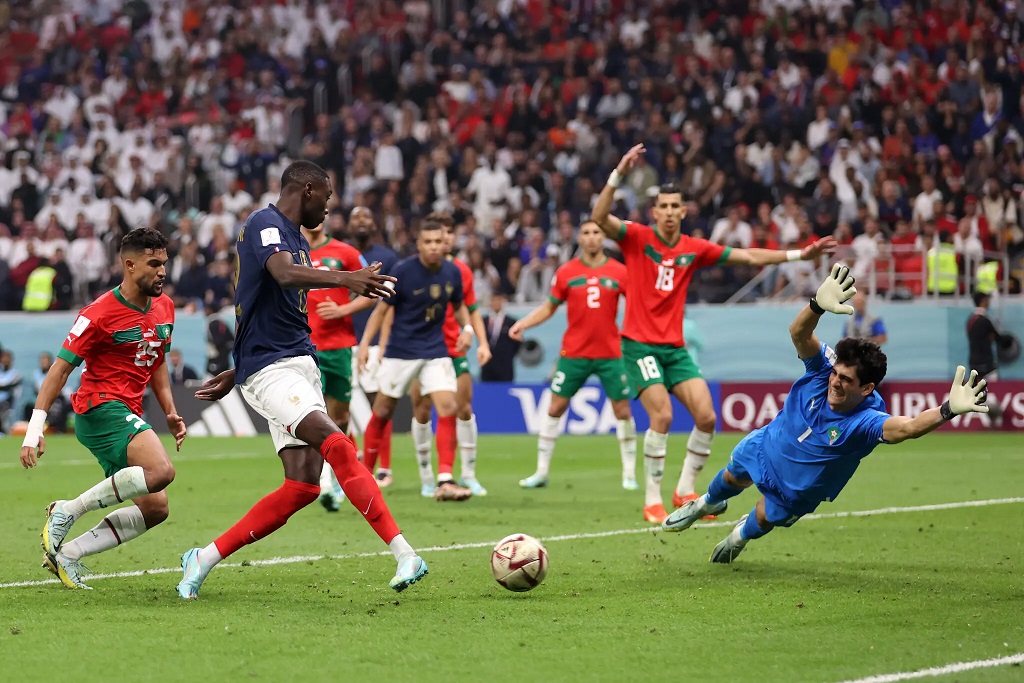 فرانسه ۲ - مراکش ۰، کیلیان امباپه پای دیگر فینال جام جهانی