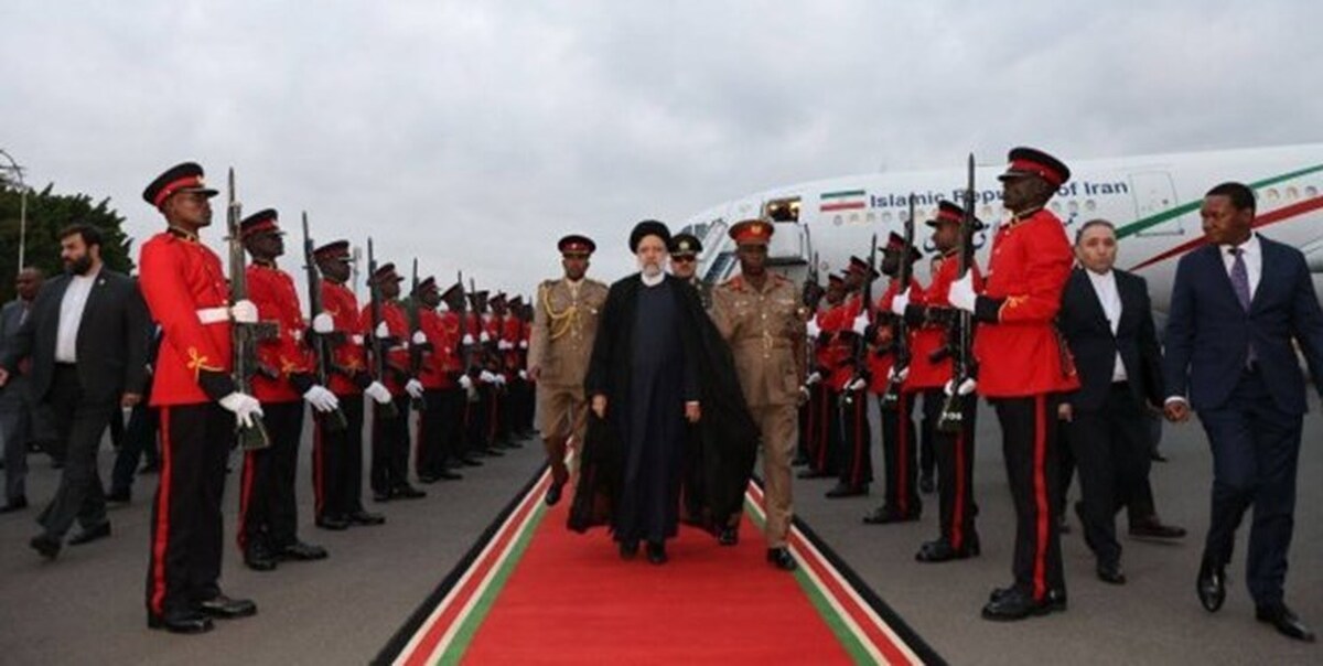 ورود رئیس‌جمهور ایران به نایروبی