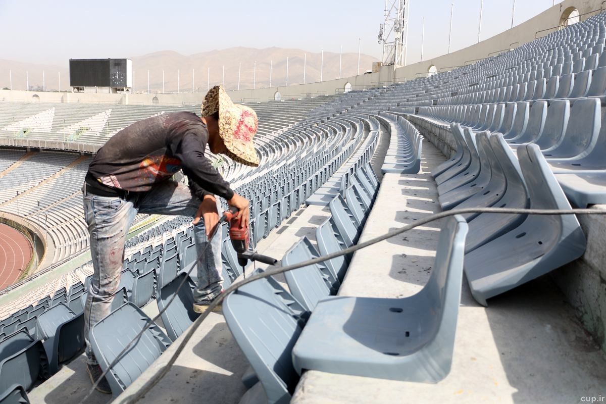 ویدیو| وضعیت ورزشگاه آزادی در چند ساعت مانده به شروع لیگ