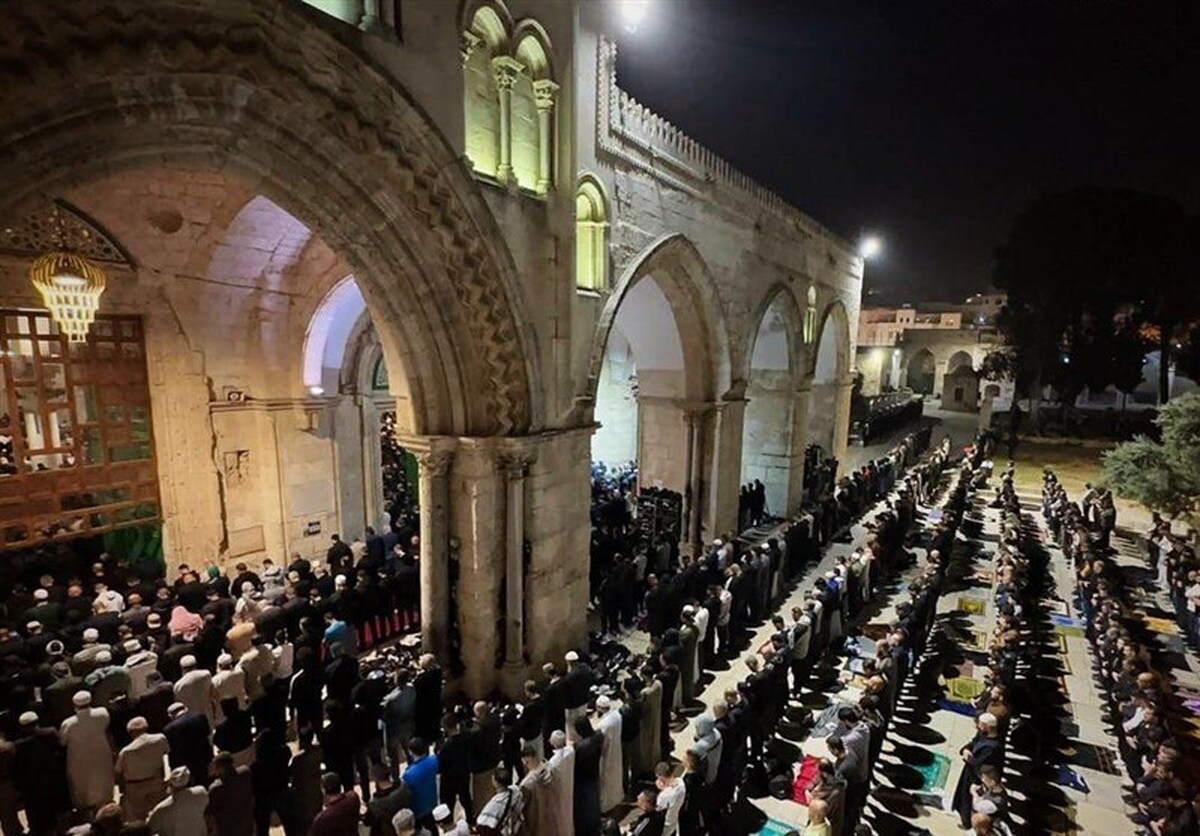 بیش از ۶۵هزار نفر نماز صبح را در مسجد الاقصی اقامه کردند