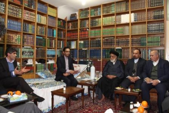 دیدار مسئولان جبهه تدبیر و توسعه ایران اسلامی با آیت الله سید مهدی طباطبایی