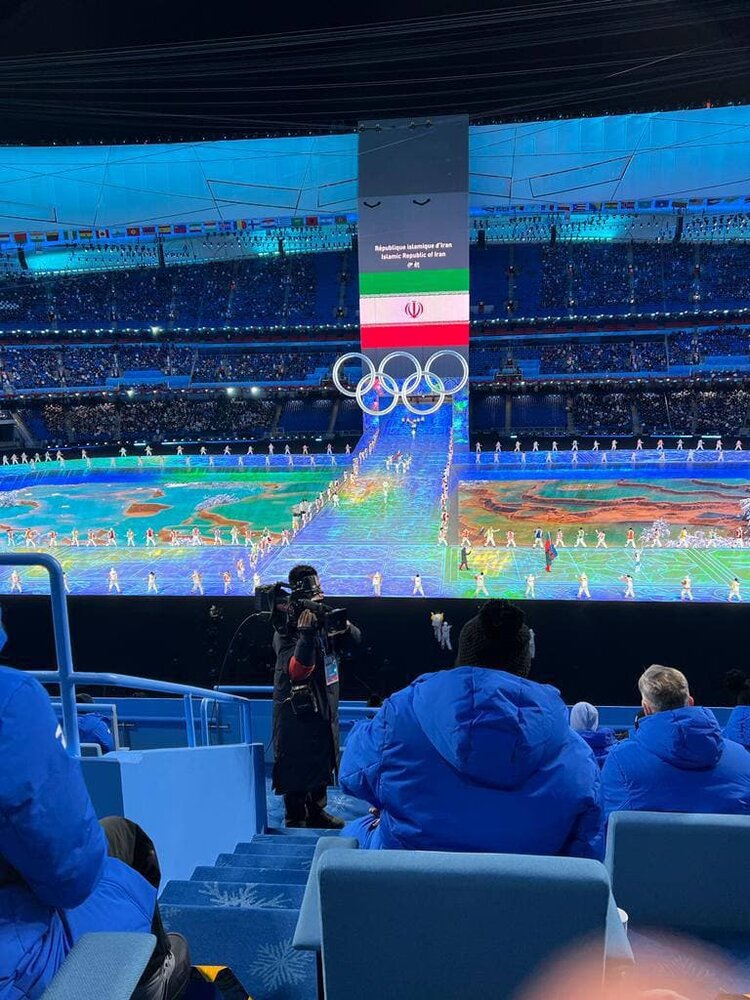 تصاویر رژه کاروان ایران در المپیک زمستانی