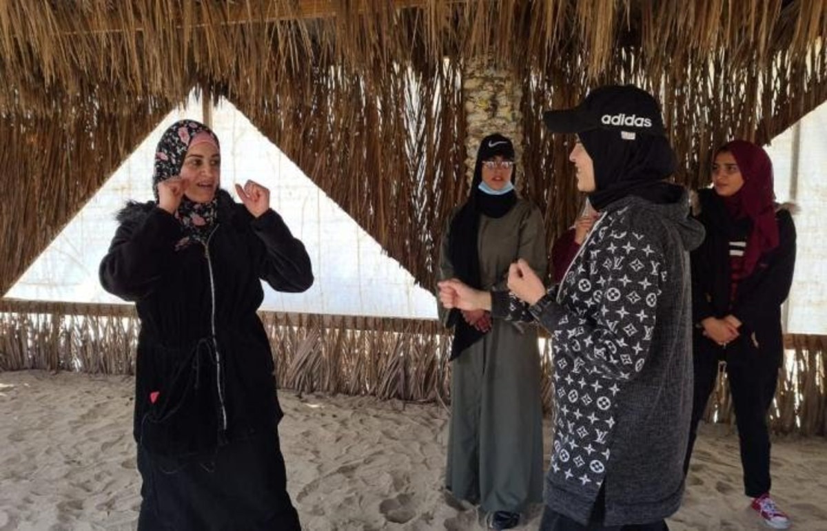 آموزش کونگ فو به دختران در غزه