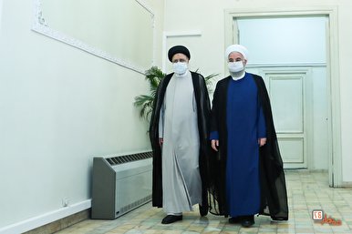 روحانی به دیدار رئیسی رفت + تصاویر