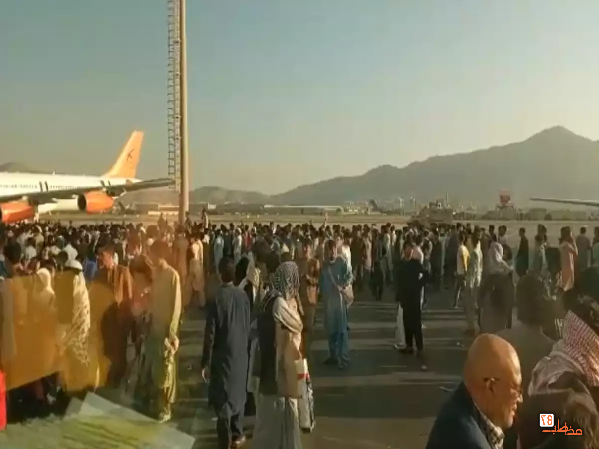 فیلم صحنه های باور نکردنی از فرودگاه کابل!