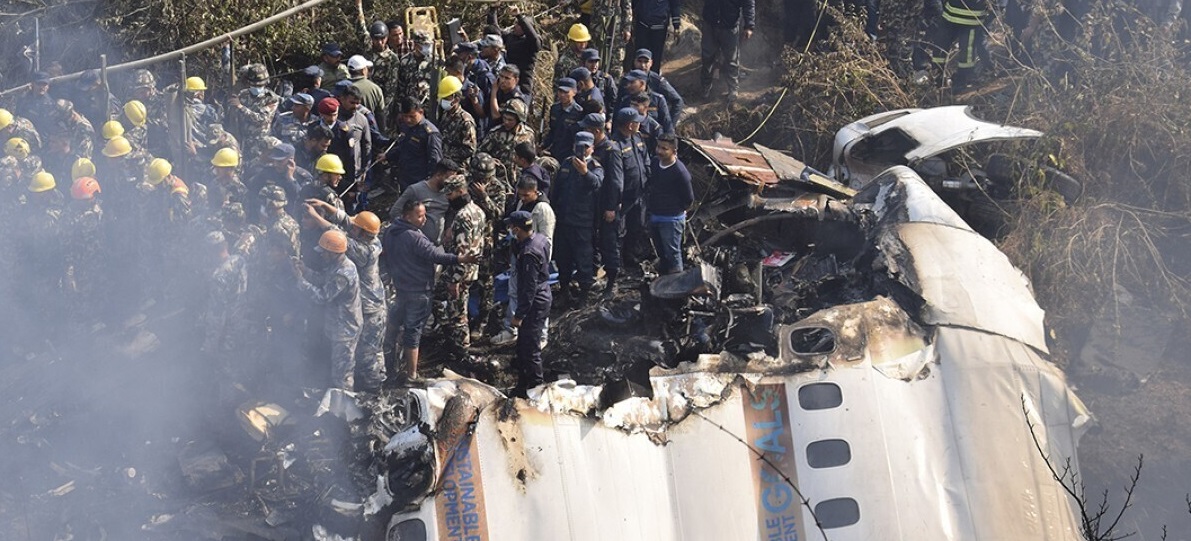 تصاویر تکان‌دهنده یکی از مسافرین از آخرین لحظه سقوط هواپیمای نپالی