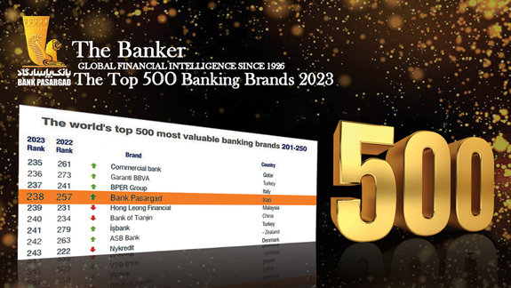 بانک پاسارگاد یک تنه در میان برترین برند‌های بانکی جهان!