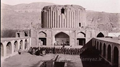 کاخ خورشید در زمان حکومت قاجار + عکس