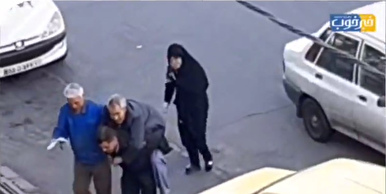 ویدیویی دیدنی از یک پلیس ایرانی در کوچه