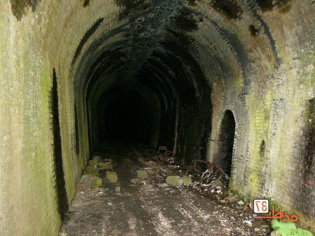 تصاویری از تونل قطار متروکه‌ وحشتناک در ولز