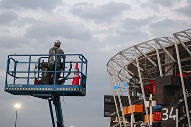 تصاویری از جمع کردن استادیومی در قطر