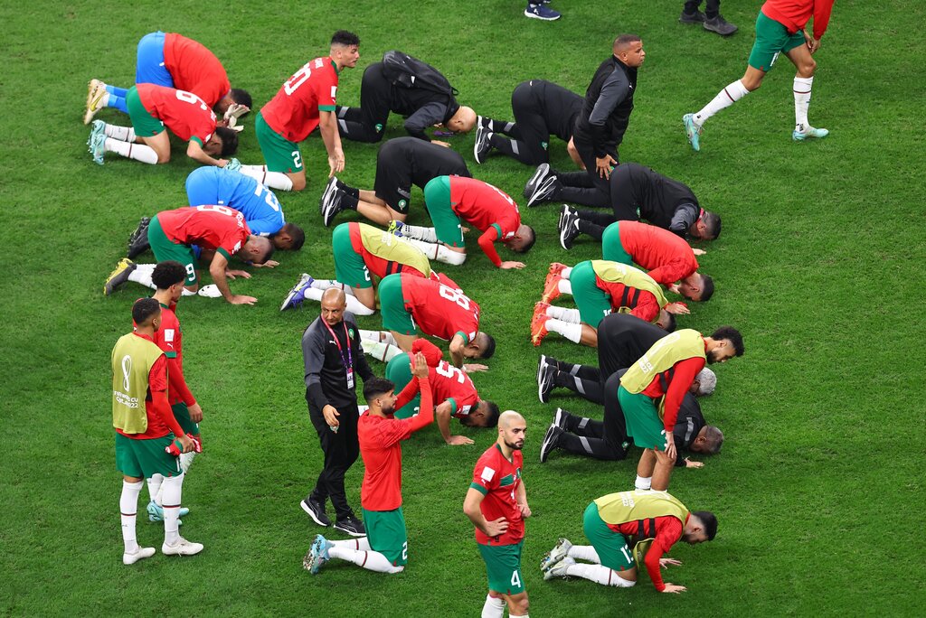 واکنش جالب بازیکنان مراکشی به حذف از جام جهانی ۲۰۲۲