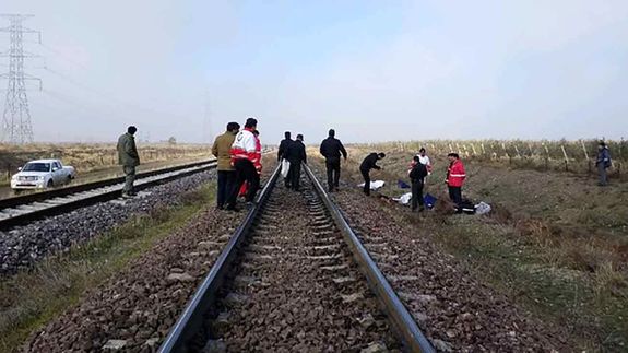 تصادف مرگبار قطار با مرد جوان در شهرقدس تهران