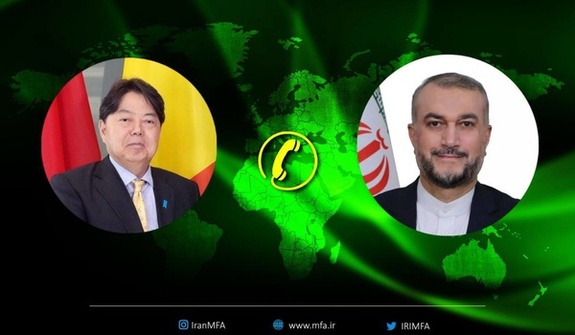 وزرای امور خارجه ایران و ژاپن با یکدیگر گفتگو کردند