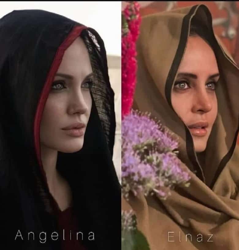 شباهت جالب الناز شاکردوست با آنجلینا جولی