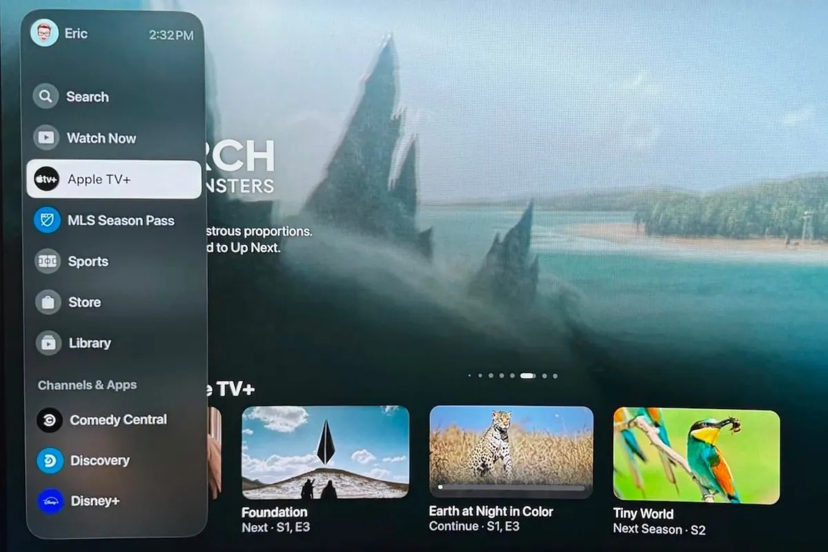 اپلیکیشن Apple TV در tvOS 17.2