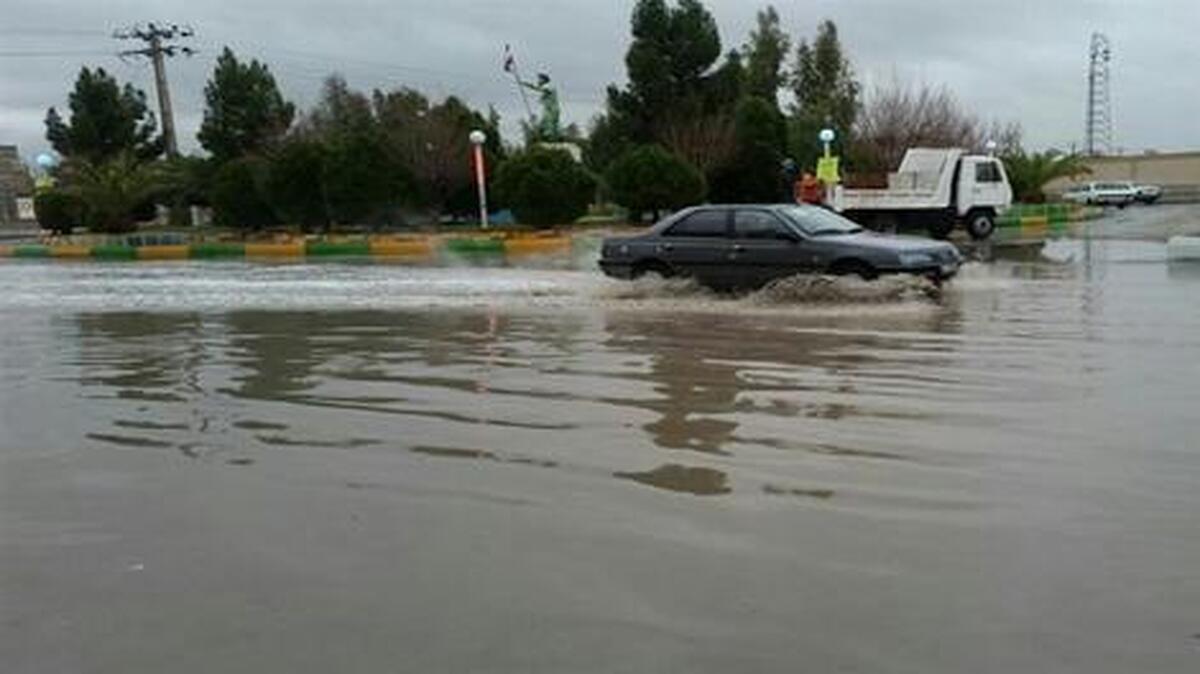 وقوع سیلاب در استان سمنان + فیلم