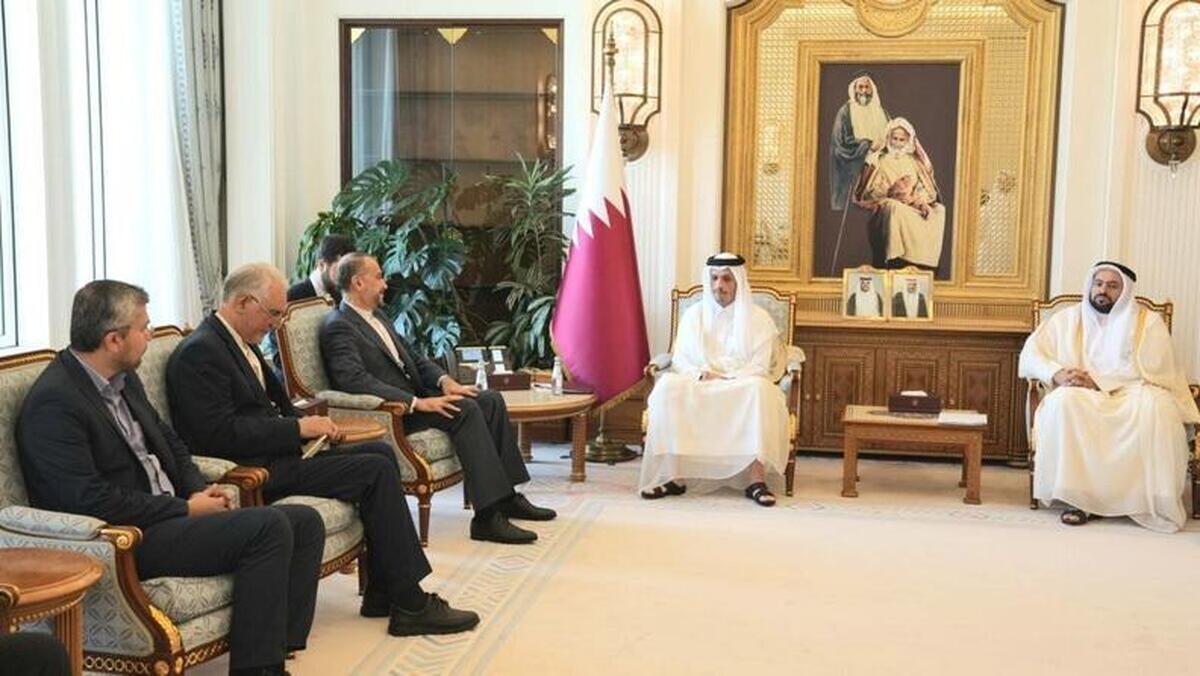 وزیران امور خارجه ایران و قطر در دوحه گفت و گو کردند