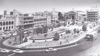 عکس زیبا از میدان توپخانه در زمان قاجار