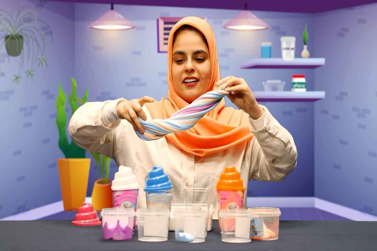 آموزش ساخت اسلایم در کلاس‌های تابستانه فیلیمو مدرسه
