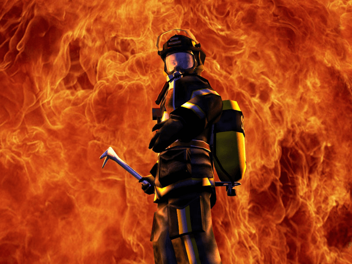 رکوردشکنی عجیب یک آتش‌نشان با بدن شعله‌ور در آتش + فیلم