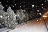 بارش نخستین برف پاییزی در جاده سی‌سخت + فیلم