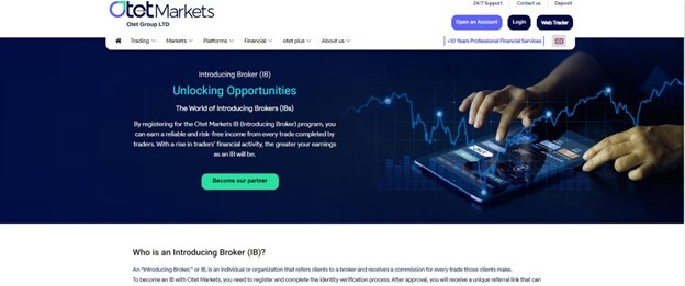 اوتت ‌مارکتس Otet Markets، بروکری مطمئن برای ایرانی‌ها