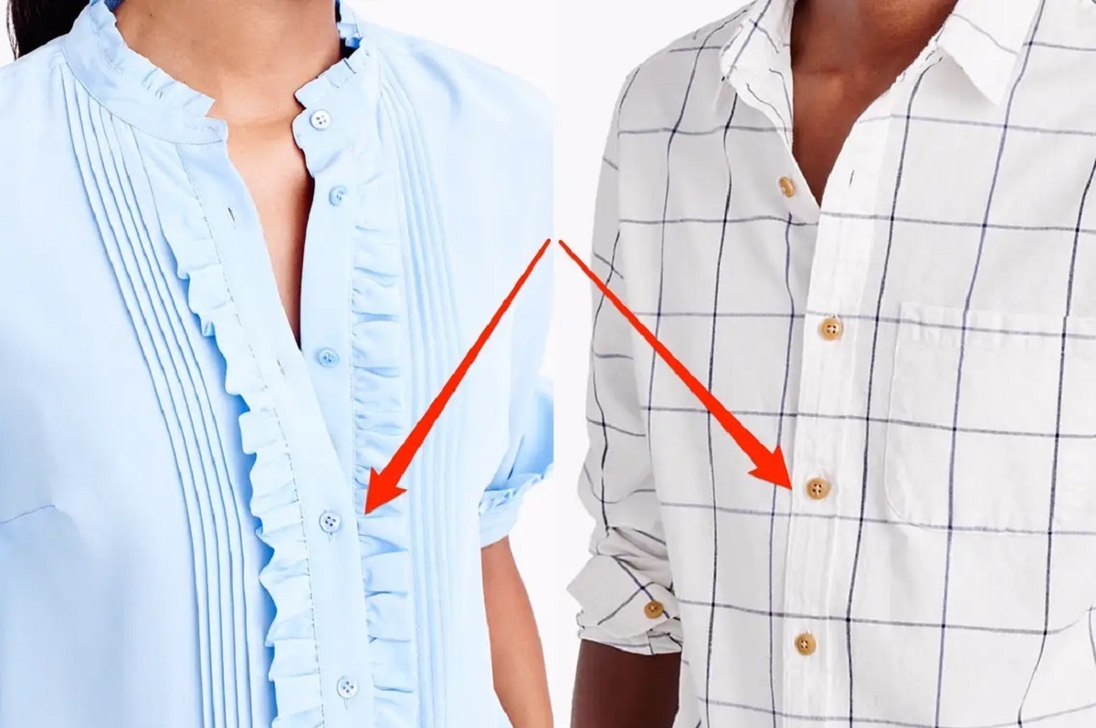 چرا دکمه‌های پیراهن مردانه و زنانه مخالف هم دوخته می‌شوند؟