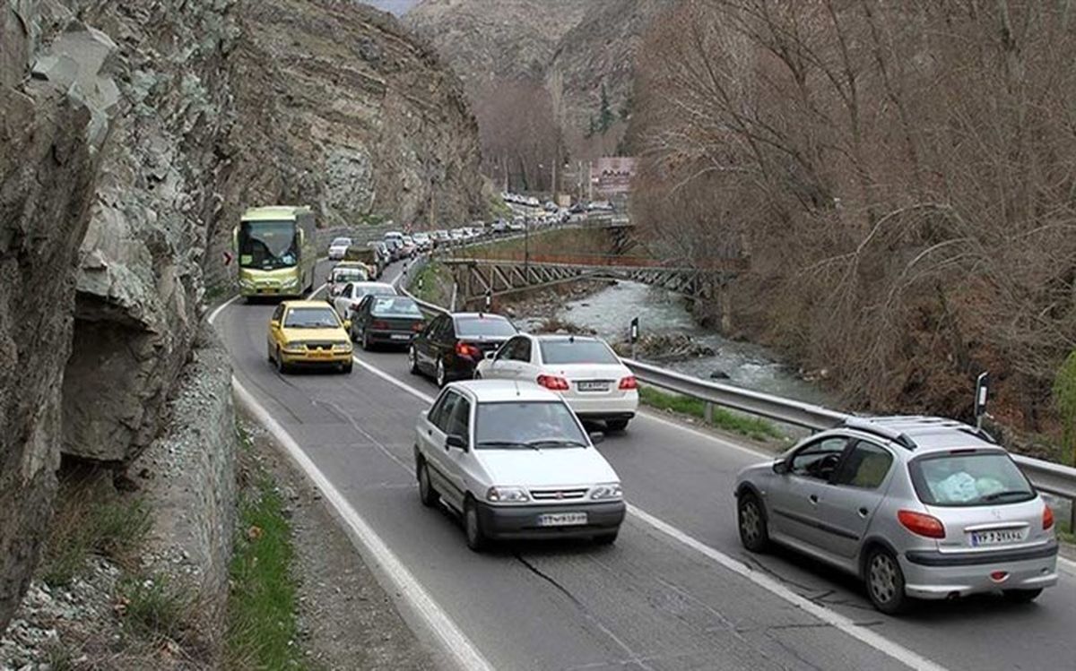 آخرین وضعیت ترافیکی جاده‌ها؛ فردا چالوس به تهران یکطرفه می‌شود