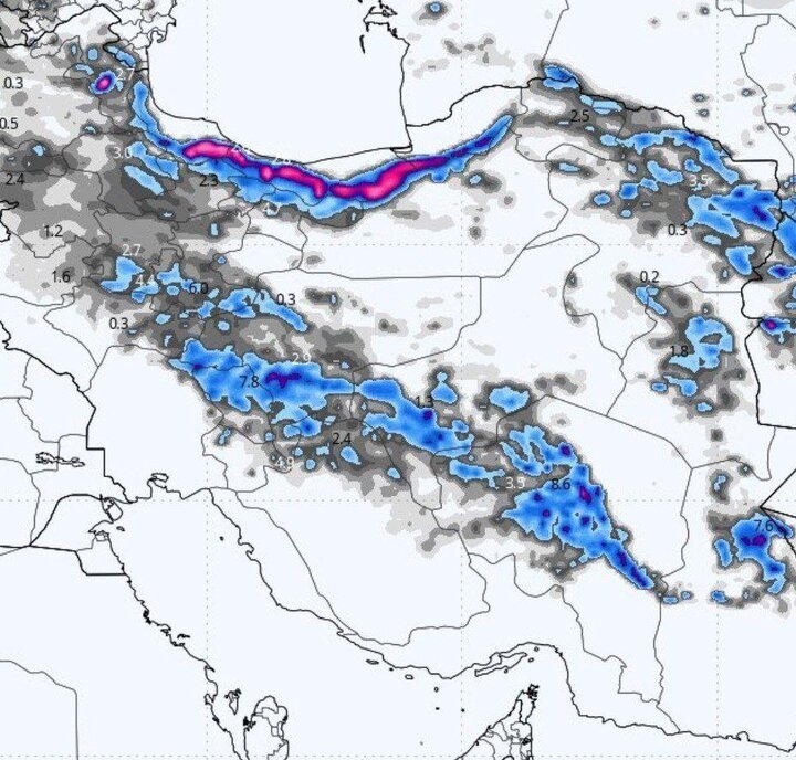 هواشناسی ایران ۲۸ دی