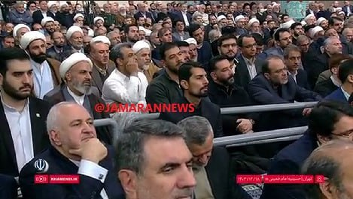 حضور محمدجواد ظریف در دیدار رمضانی مسئولان نظام با رهبر انقلاب