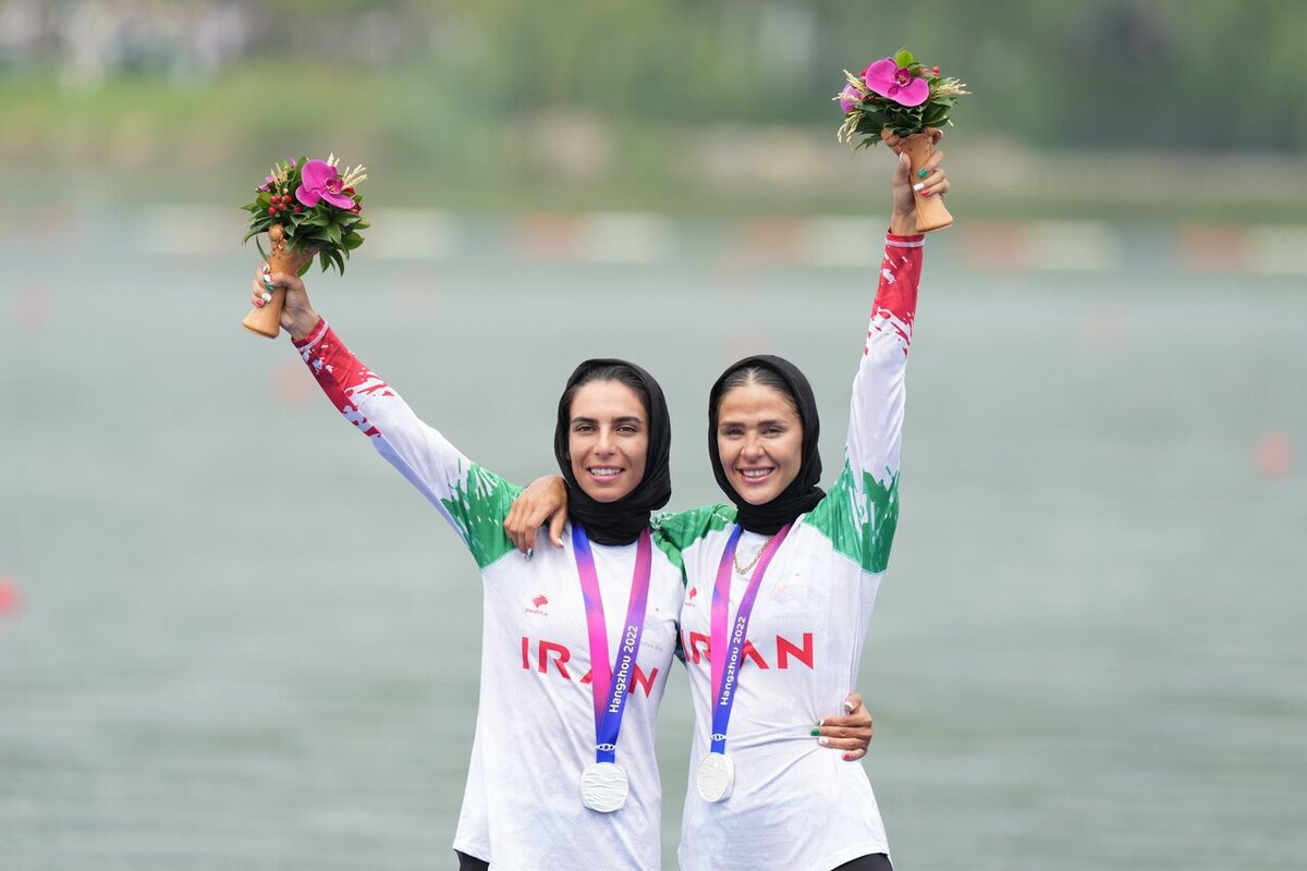 تاریخ سازی تیم دونفره زنان قایقرانی ایران