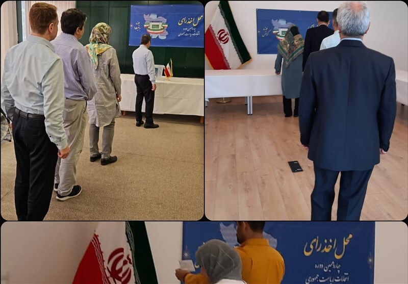 حضور پرشور ایرانیان خارج از کشور پای صندوق‌های رای