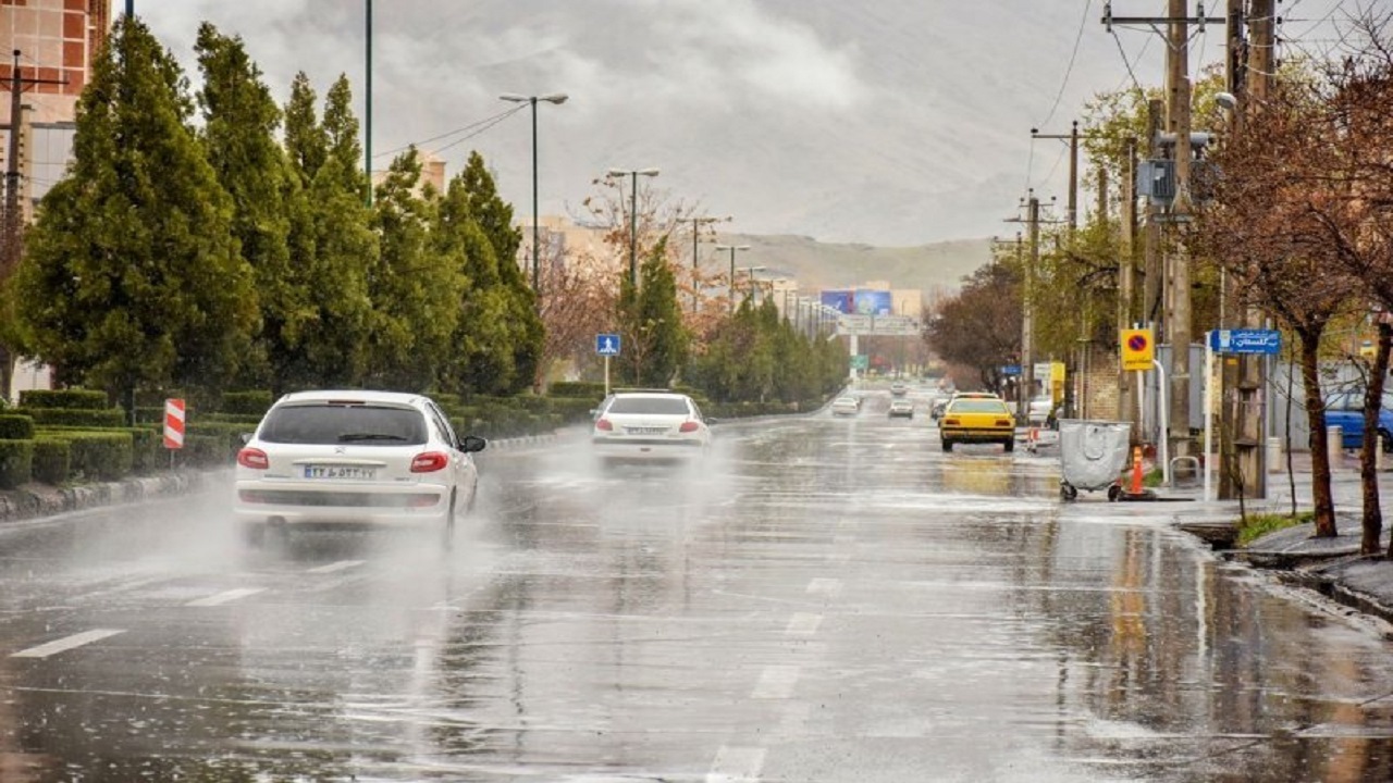 بارش باران در ۲۱ استان