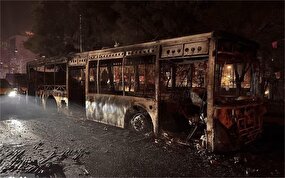 تصاویر تازه از تخریب اموال عمومی در تهران