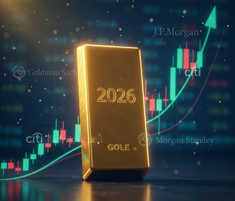 پیش‌بینی قیمت طلا در سال ۲۰۲۶؛ تحلیل ۲۴ غول مالی جهان