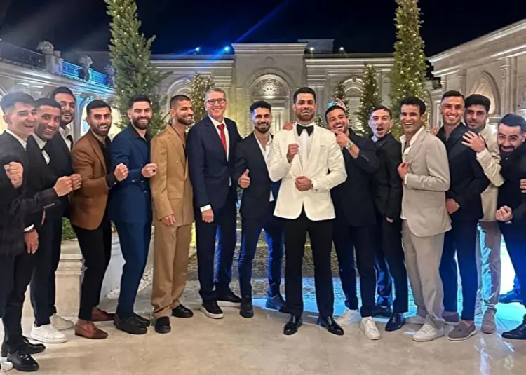 عکس: عروسی کاپیتان پرسپولیس با حضور همبازیانش