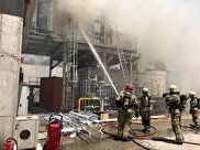 فیلم آتش‌سوزی در نیروگاه برق آلستوم ستارخان تهران + توضیحات سخنگوی آتش نشانی