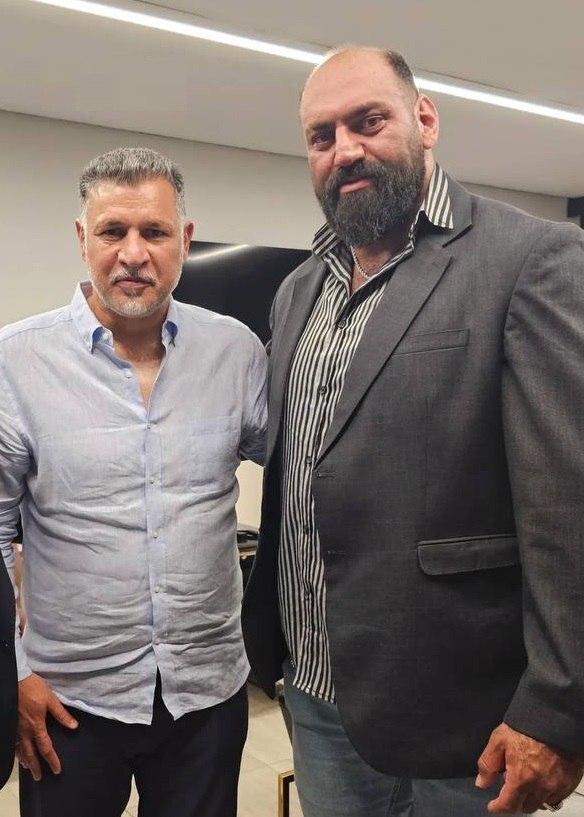 دیدار قوی‌ترین مرد ایران با دایی