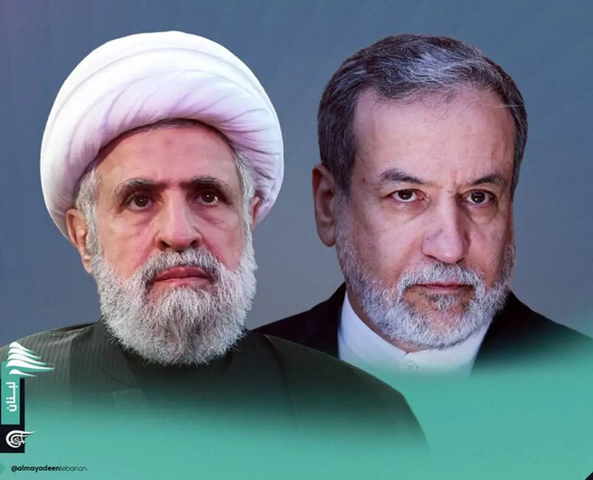 وزیر خارجه ایران با شیخ نعیم قاسمه دیدار