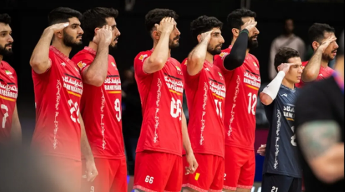 سلام نظامی والیبالیست‌ها