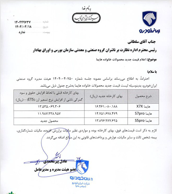 هایما گران شد