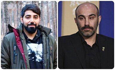 تصاویر محسن تنابنده در تشییع برادرزاده شهیدش