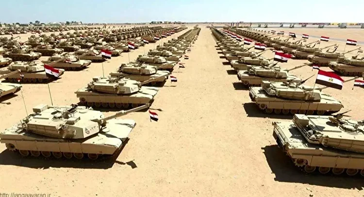آماده‌باش ارتش مصر در مرزها همزمان با جنگ غزه
