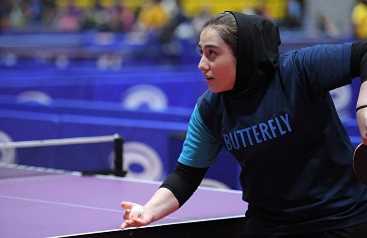 دختر ایرانی جواز حضور در قهرمانی جهان تنیس روی میز گرفت