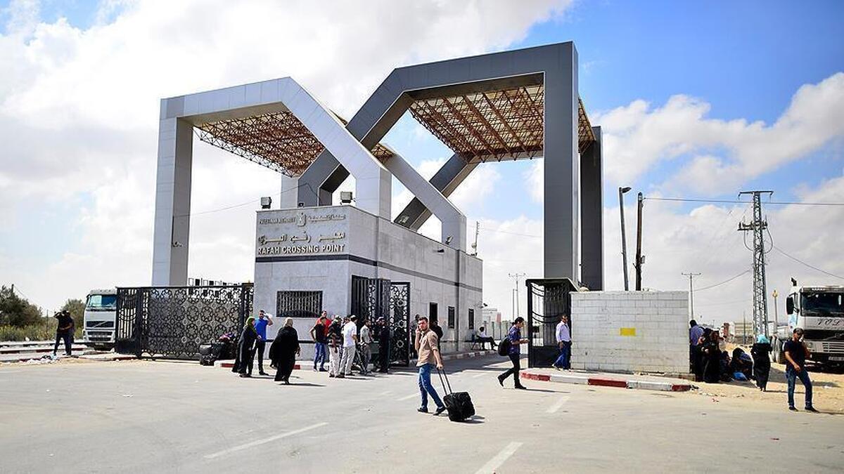 گذرگاه رفح از فردا بازگشایی می‌شود