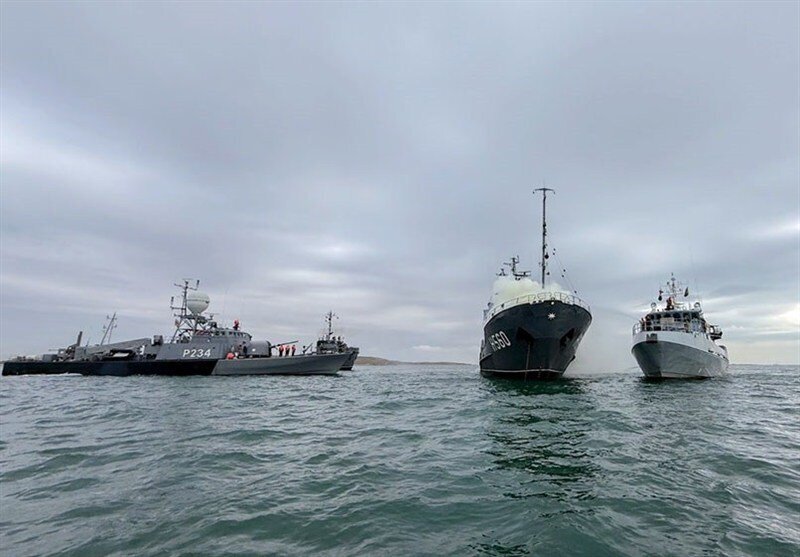 رزمایش دریایی ایران و آذربایجان برگزار شد