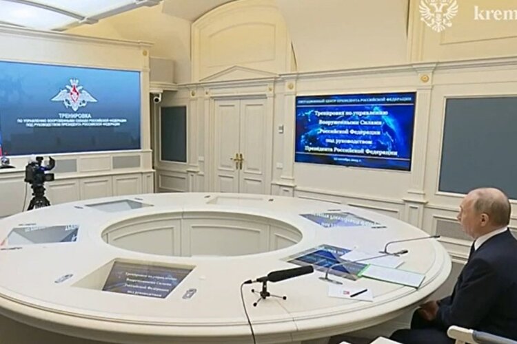 پوتین رزمایش هسته‌ای برگزار کرد+ فیلم