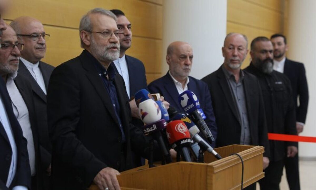 پیام عربی لاریجانی از بیروت درباره اسرائیل